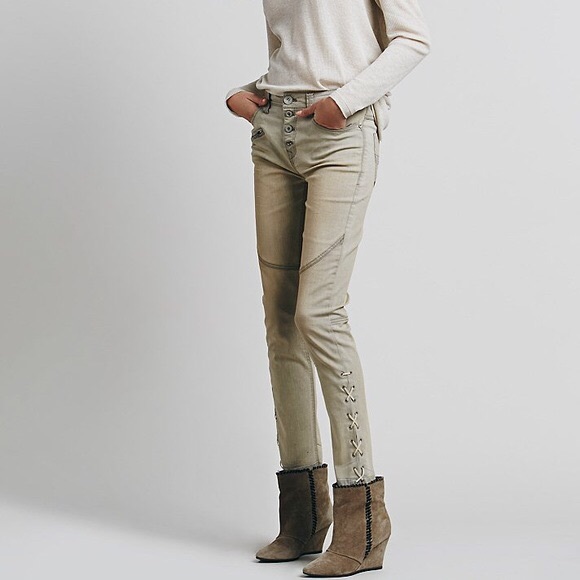 free people lace up jeans